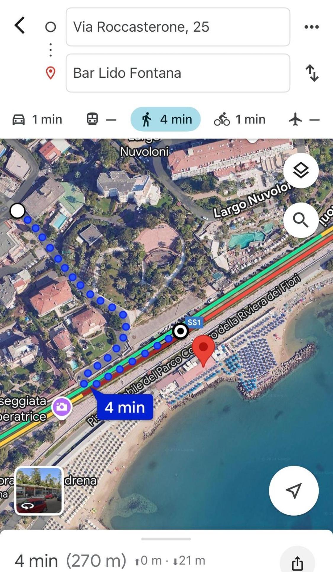 Mapa 25 Apartment Sanremo